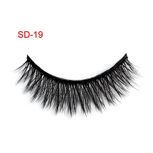3 Pairs Natural False Eyelashes Beauty Make up Thick Cross Voluminous Messy Style Eye Lashes Extension Women Fashion Makeup Tool