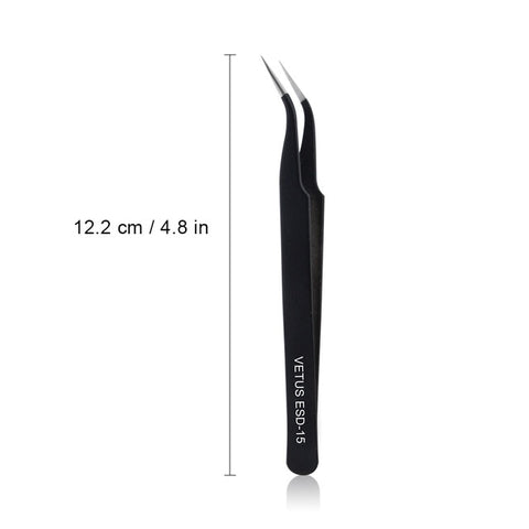 Stainless Steel Eyelash Extension Tweezers VETUS Eyelash Tweezer Non-magnetic Volume Lashes Tools Individual Eyelashes Make Up