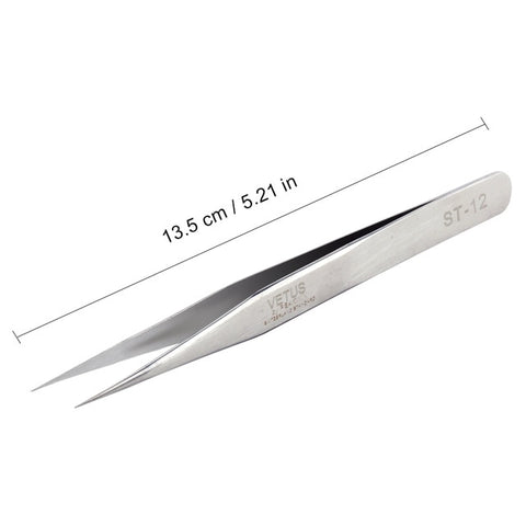 Stainless Steel Eyelash Extension Tweezers VETUS Eyelash Tweezer Non-magnetic Volume Lashes Tools Individual Eyelashes Make Up