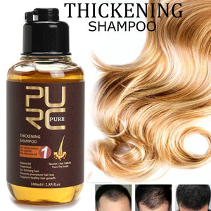 PURC 100ml Thickening Shampoo Ginger Hair Care Essences Treatment For Hair Loss Hair Growth Serum Hare Care Product