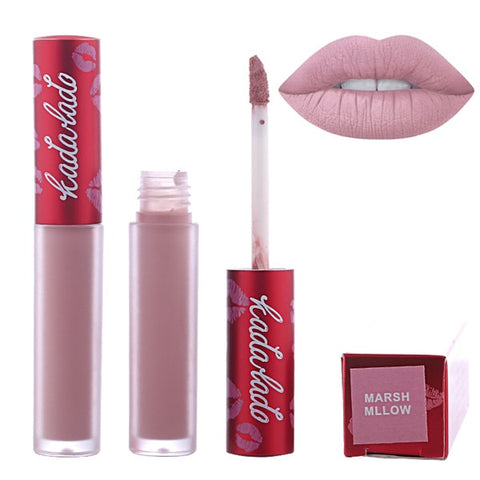 Brand Lip Gloss Waterproof Nude Long Lasting Matte Liquid Lipstick Kit  Red Lip Stick Lip Makeup Lipgloss Beauty Cosmetics Set