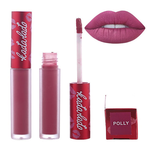 Brand Lip Gloss Waterproof Nude Long Lasting Matte Liquid Lipstick Kit  Red Lip Stick Lip Makeup Lipgloss Beauty Cosmetics Set