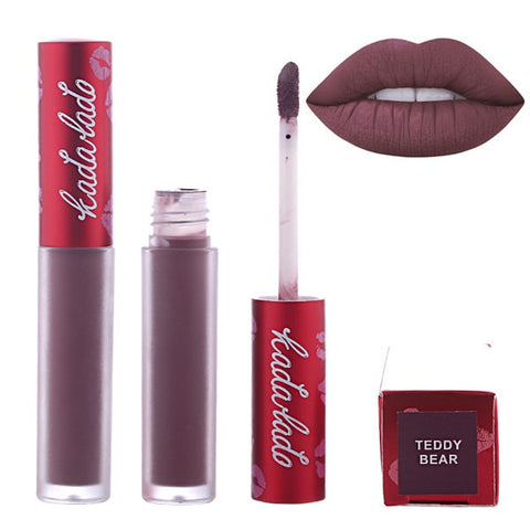 Brand Lip Gloss Waterproof Nude Long Lasting Matte Liquid Lipstick Kit  Red Lip Stick Lip Makeup Lipgloss Beauty Cosmetics Set