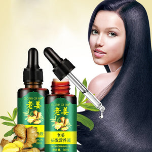 Powerful 30ml Ginger Hair Growth Serum Essence Women Men Anti Hair Loss Liquid Damaged Hair Repair Growing Faster Repair