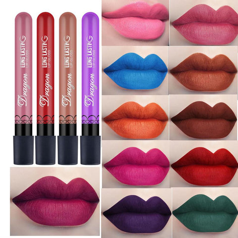 Best Selling Waterproof Lipstick Sexy Vampire lip stick matte velvet lipsticks Red lips color 28 color ladies Makeup cosmetics