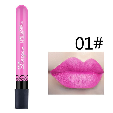 Best Selling Waterproof Lipstick Sexy Vampire lip stick matte velvet lipsticks Red lips color 28 color ladies Makeup cosmetics