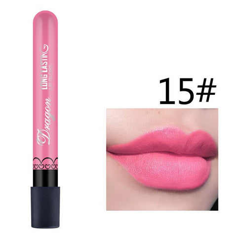 Best Selling Waterproof Lipstick Sexy Vampire lip stick matte velvet lipsticks Red lips color 28 color ladies Makeup cosmetics