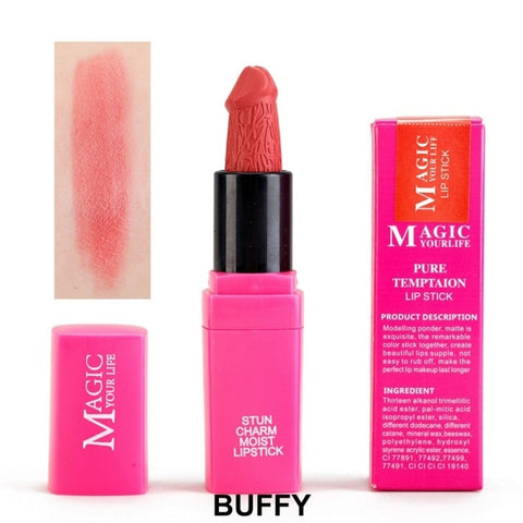 12 Colors Shape Penis Lipstick Long Lasting Moisturing Lipstick Sexy Red Velvet Lips Make Up Matte Waterproof Lipsticks Makeup