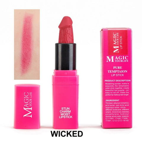 12 Colors Shape Penis Lipstick Long Lasting Moisturing Lipstick Sexy Red Velvet Lips Make Up Matte Waterproof Lipsticks Makeup