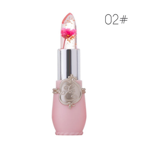 Flower Crystal Jelly Lipstick Magic Temperature Color Changing Lip Balm Moisturizing Long Lasting Beauty Lipstick Makeup TSLM1