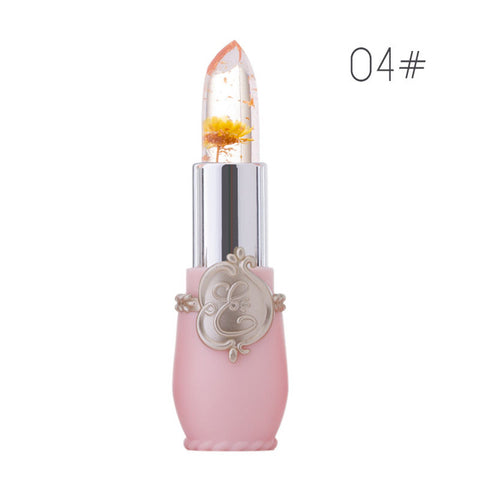 Flower Crystal Jelly Lipstick Magic Temperature Color Changing Lip Balm Moisturizing Long Lasting Beauty Lipstick Makeup TSLM1