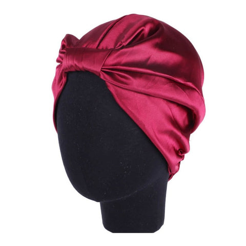 6 Colors Satin Bonnet Salon Bonnet Night Hair Hat For Natural Curly Hair Double Elastic Bathing Sleep Women Head Cover Wrap Hat