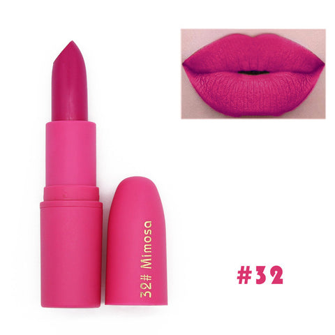 New Lipstick Matte Waterproof Velvet Lip Stick 7 Colors Sexy Red Brown Pigments Makeup Matte Lipsticks Beauty Lips Make Up TSLM1