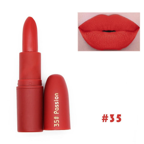 New Lipstick Matte Waterproof Velvet Lip Stick 7 Colors Sexy Red Brown Pigments Makeup Matte Lipsticks Beauty Lips Make Up TSLM1