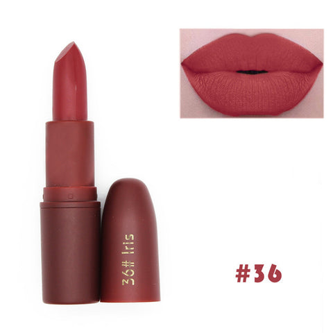 New Lipstick Matte Waterproof Velvet Lip Stick 7 Colors Sexy Red Brown Pigments Makeup Matte Lipsticks Beauty Lips Make Up TSLM1