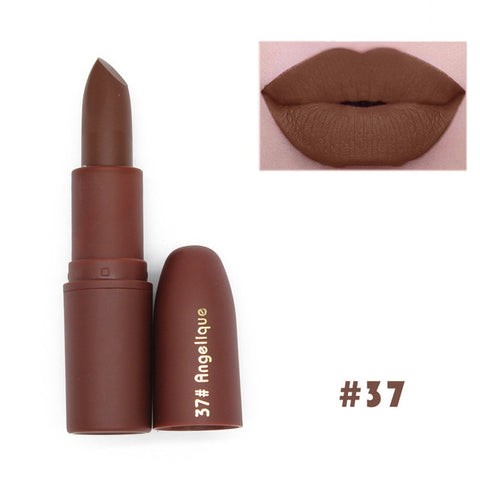 New Lipstick Matte Waterproof Velvet Lip Stick 7 Colors Sexy Red Brown Pigments Makeup Matte Lipsticks Beauty Lips Make Up TSLM1