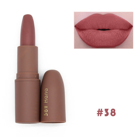 New Lipstick Matte Waterproof Velvet Lip Stick 7 Colors Sexy Red Brown Pigments Makeup Matte Lipsticks Beauty Lips Make Up TSLM1