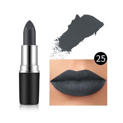 2018 New 29 Color Matte Bullet Head Lipstick Waterproof Long Lasting Makeup Tube Make Up Waterproof Liquid Lip Stick Cosmetic