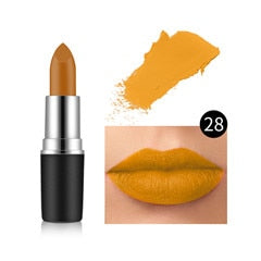 2018 New 29 Color Matte Bullet Head Lipstick Waterproof Long Lasting Makeup Tube Make Up Waterproof Liquid Lip Stick Cosmetic