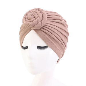 4 Colors Cotton Bonnet Salon Bonnet Night Hair Hat For Natural Curly Hair Double Elastic Bathing Sleep Women Head Cover Wrap Hat