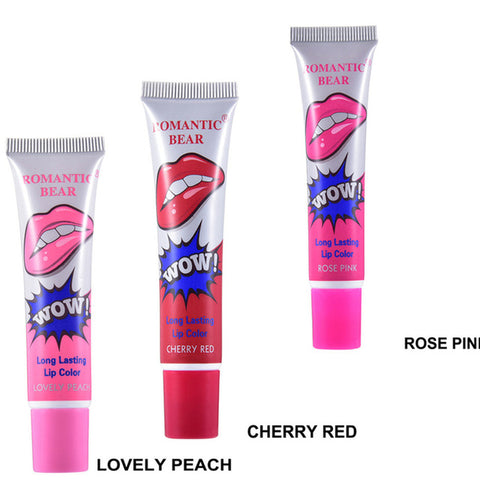 6 colors take off liquid lipstick waterproof long-lasting lip gloss lint mask makeup tattoo matte lipstick lipstick cosmetic