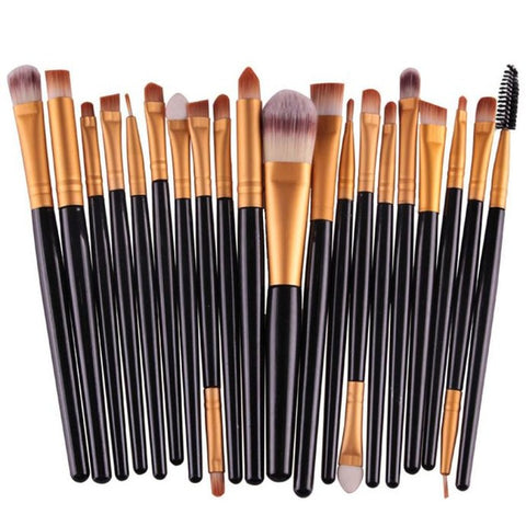 20pcs/set Makeup Brushes Pro Blending Eyeshadow Powder Foundation Eyes Eyebrow Lip Eyeliner Make up Brush Cosmetic Tool