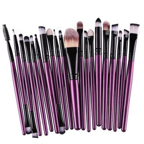 20pcs/set Makeup Brushes Pro Blending Eyeshadow Powder Foundation Eyes Eyebrow Lip Eyeliner Make up Brush Cosmetic Tool