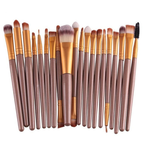 20pcs/set Makeup Brushes Pro Blending Eyeshadow Powder Foundation Eyes Eyebrow Lip Eyeliner Make up Brush Cosmetic Tool