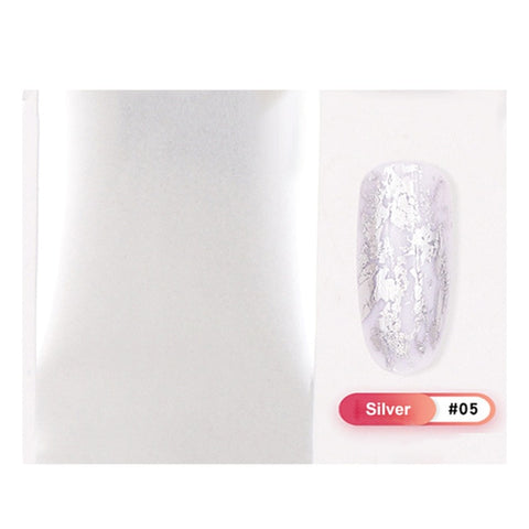 7 Colors Holographic Nail Foils Nail Transfer Sticker Rose Gold Champagne Nail Stickers 4*20cm Nail Art Design