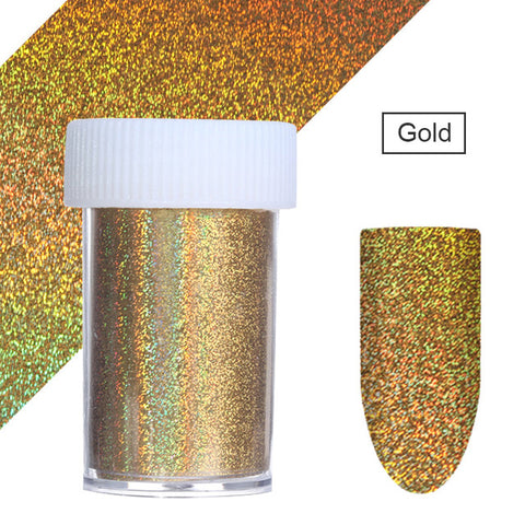 7 Colors Holographic Nail Foils Nail Transfer Sticker Rose Gold Champagne Nail Stickers 4*20cm Nail Art Design