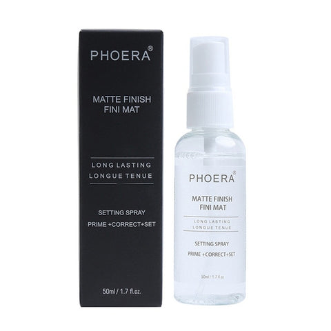 PHOERA 1PC Matte Lasting Transparent Makeup Basic Spray 50ml 1PC Oil Control Natural Long Lasting Fix Foundation Spray Primer