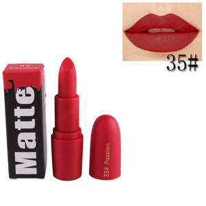 MISS ROSE 8 Colors Women Beauty Makeup Portable Smooth Soft Matte Lipstick Waterproof Lasting Use For Party Princess Pad TSLM1