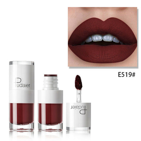 Matte liquid lipstick waterproof red makeup long-lasting matte lip tattoo rich lip gloss rouge makeup tools