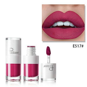 Matte liquid lipstick waterproof red makeup long-lasting matte lip tattoo rich lip gloss rouge makeup tools