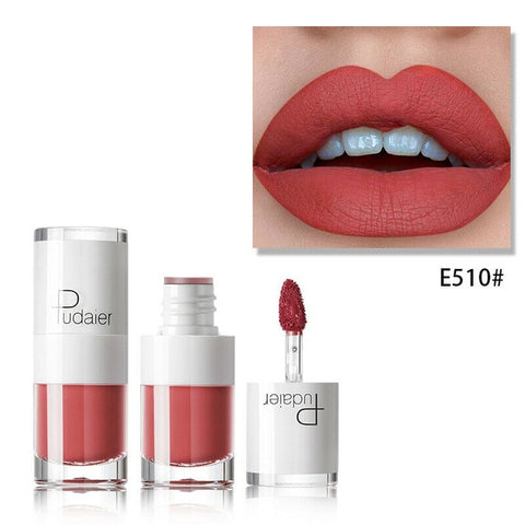 Matte liquid lipstick waterproof red makeup long-lasting matte lip tattoo rich lip gloss rouge makeup tools