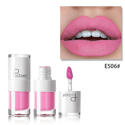 Matte liquid lipstick waterproof red makeup long-lasting matte lip tattoo rich lip gloss rouge makeup tools