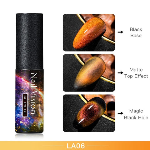 9D Chameleon Magnetic Cat Eye Gel Nail Polish Long Lasting Shining Laser Cat Eye Soak Off UV LED Nail Art Gel Varnish Lacquer