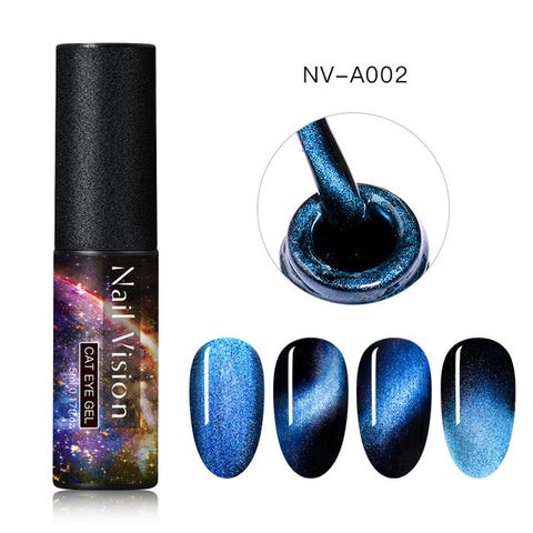 9D Chameleon Magnetic Cat Eye Gel Nail Polish Long Lasting Shining Laser Cat Eye Soak Off UV LED Nail Art Gel Varnish Lacquer