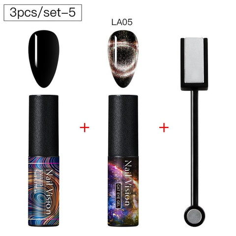 9D Chameleon Magnetic Cat Eye Gel Nail Polish Long Lasting Shining Laser Cat Eye Soak Off UV LED Nail Art Gel Varnish Lacquer