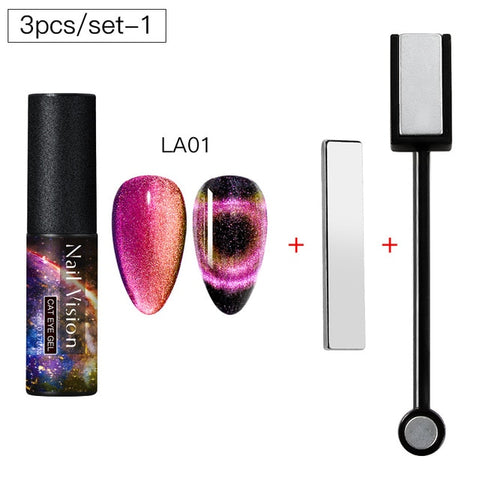 9D Chameleon Magnetic Cat Eye Gel Nail Polish Long Lasting Shining Laser Cat Eye Soak Off UV LED Nail Art Gel Varnish Lacquer