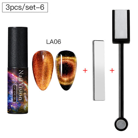 9D Chameleon Magnetic Cat Eye Gel Nail Polish Long Lasting Shining Laser Cat Eye Soak Off UV LED Nail Art Gel Varnish Lacquer