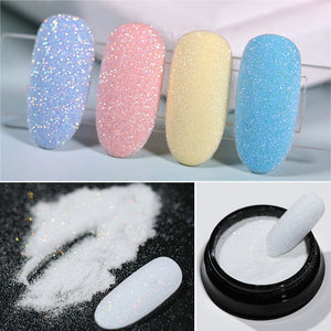 1Box Sugar Nail Powder Holographic Glitter Nail Dust Powder Laser Gradient Nail Pigment Holographic Glitter Nail Art Decoration