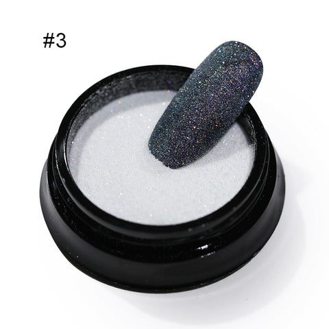 1Box Sugar Nail Powder Holographic Glitter Nail Dust Powder Laser Gradient Nail Pigment Holographic Glitter Nail Art Decoration