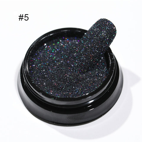 1Box Sugar Nail Powder Holographic Glitter Nail Dust Powder Laser Gradient Nail Pigment Holographic Glitter Nail Art Decoration