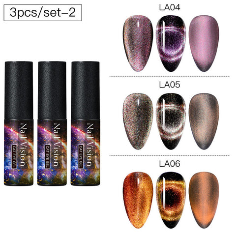 9D Chameleon Magnetic Cat Eye Gel Nail Polish Long Lasting Shining Laser Cat Eye Soak Off UV LED Nail Art Gel Varnish Lacquer