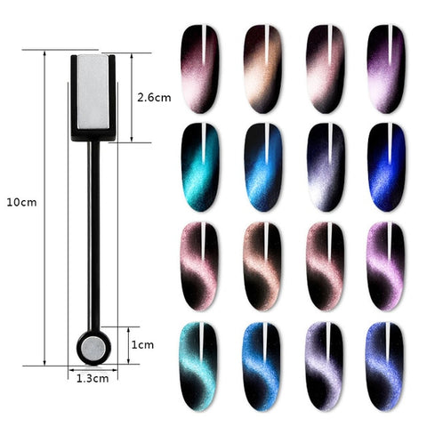 9D Chameleon Magnetic Cat Eye Gel Nail Polish Long Lasting Shining Laser Cat Eye Soak Off UV LED Nail Art Gel Varnish Lacquer