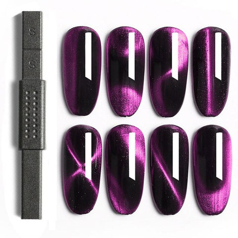 9D Chameleon Magnetic Cat Eye Gel Nail Polish Long Lasting Shining Laser Cat Eye Soak Off UV LED Nail Art Gel Varnish Lacquer