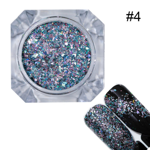 BORN PRETTY 1 Box Holo Nail Flakies Sequins Rose Gold Holographic Powder Paillette DIY Nail Art Decoration