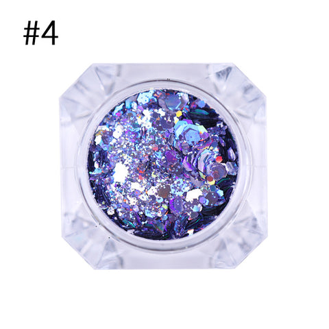 BORN PRETTY 1 Box Holo Nail Flakies Sequins Rose Gold Holographic Powder Paillette DIY Nail Art Decoration