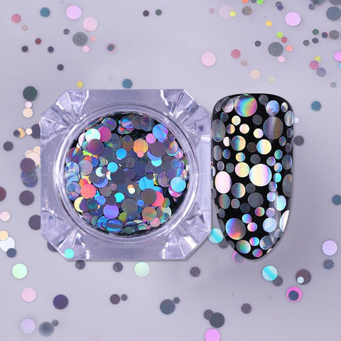 BORN PRETTY 1 Box Holo Nail Flakies Sequins Rose Gold Holographic Powder Paillette DIY Nail Art Decoration